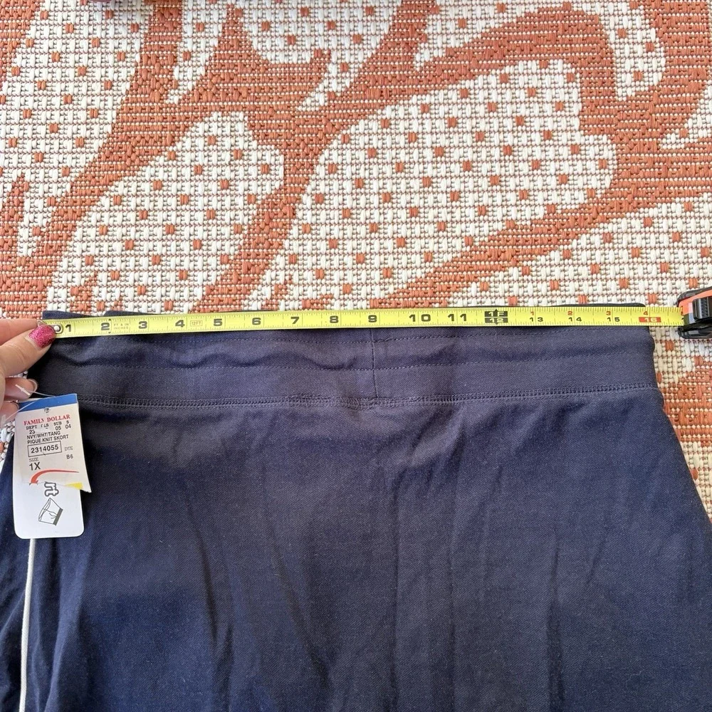 Vtg Y2K Zoey Beth Plus Blue Orange Sporty Spice Skort 1X Streetwear New A3602